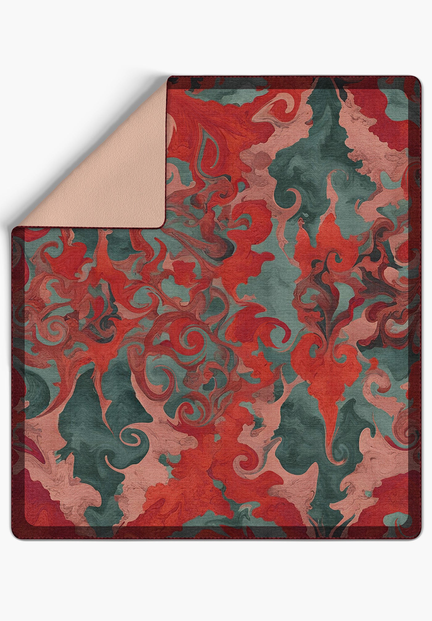 Eira Red Throw Blanket