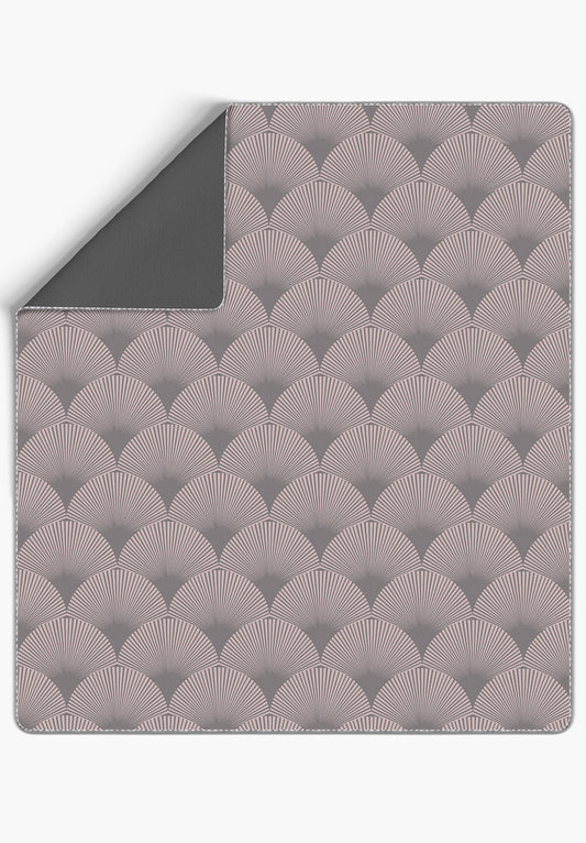 Addison Pink Grey Art Deco Blanket