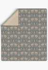 Zachary Floral Green Throw Blanket