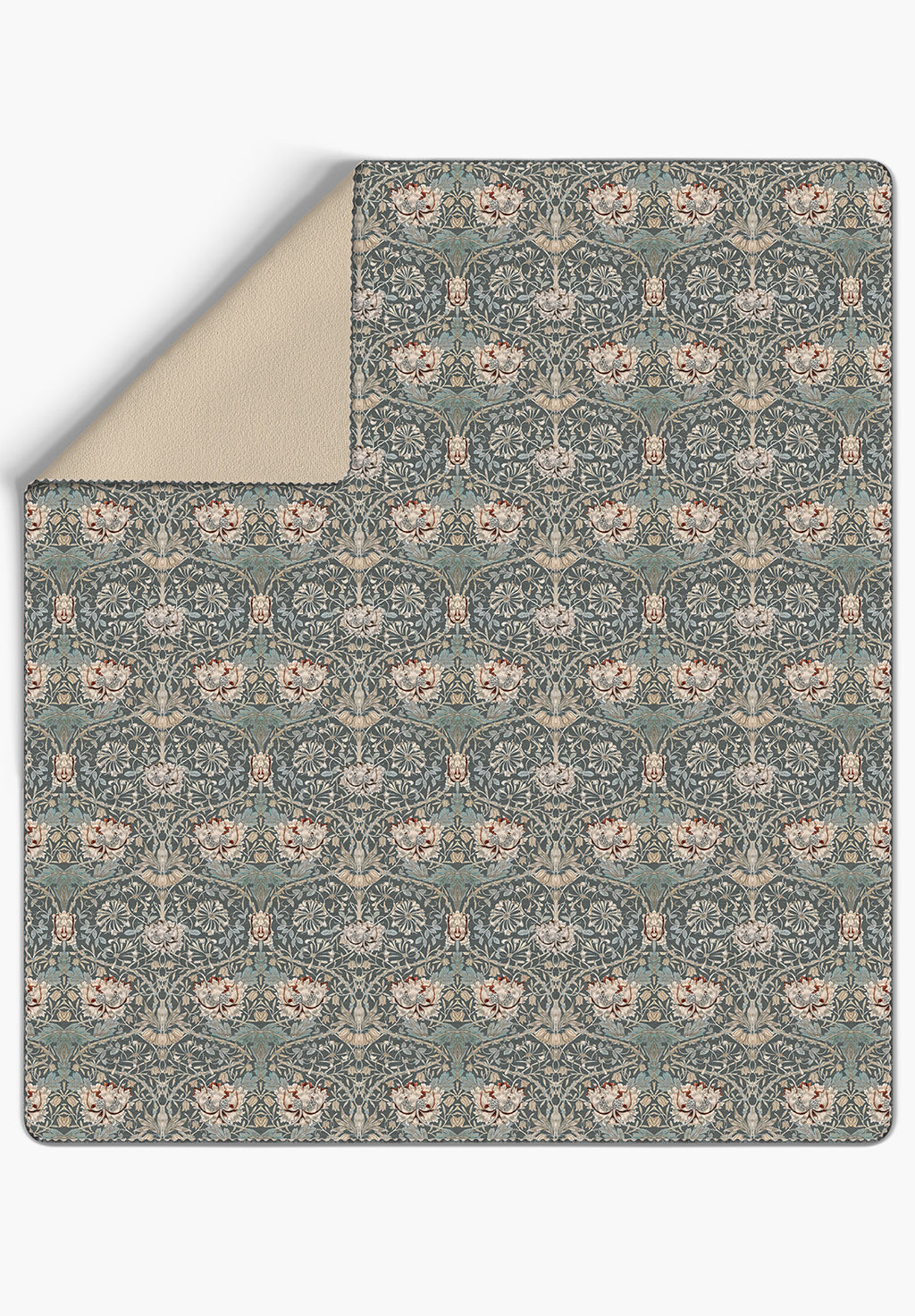 Zachary Floral Green Throw Blanket