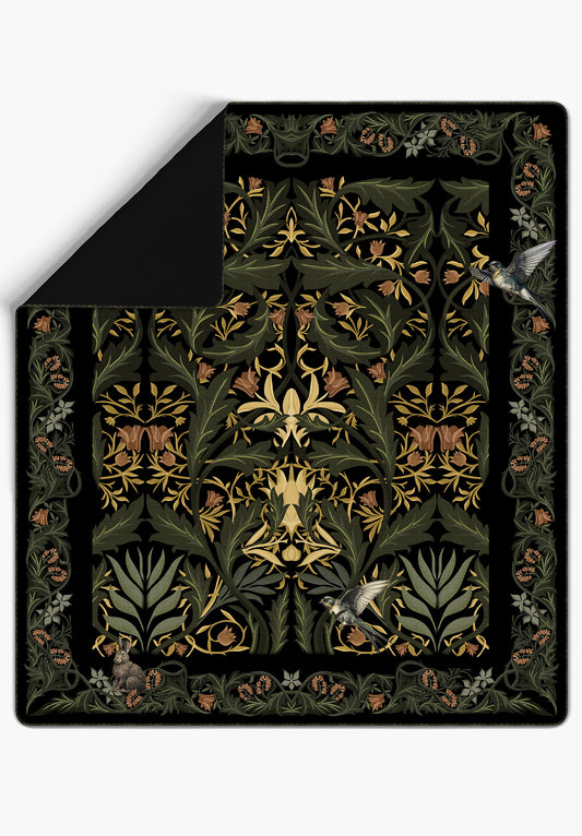 Merillo Black Throw Blanket Bedspread