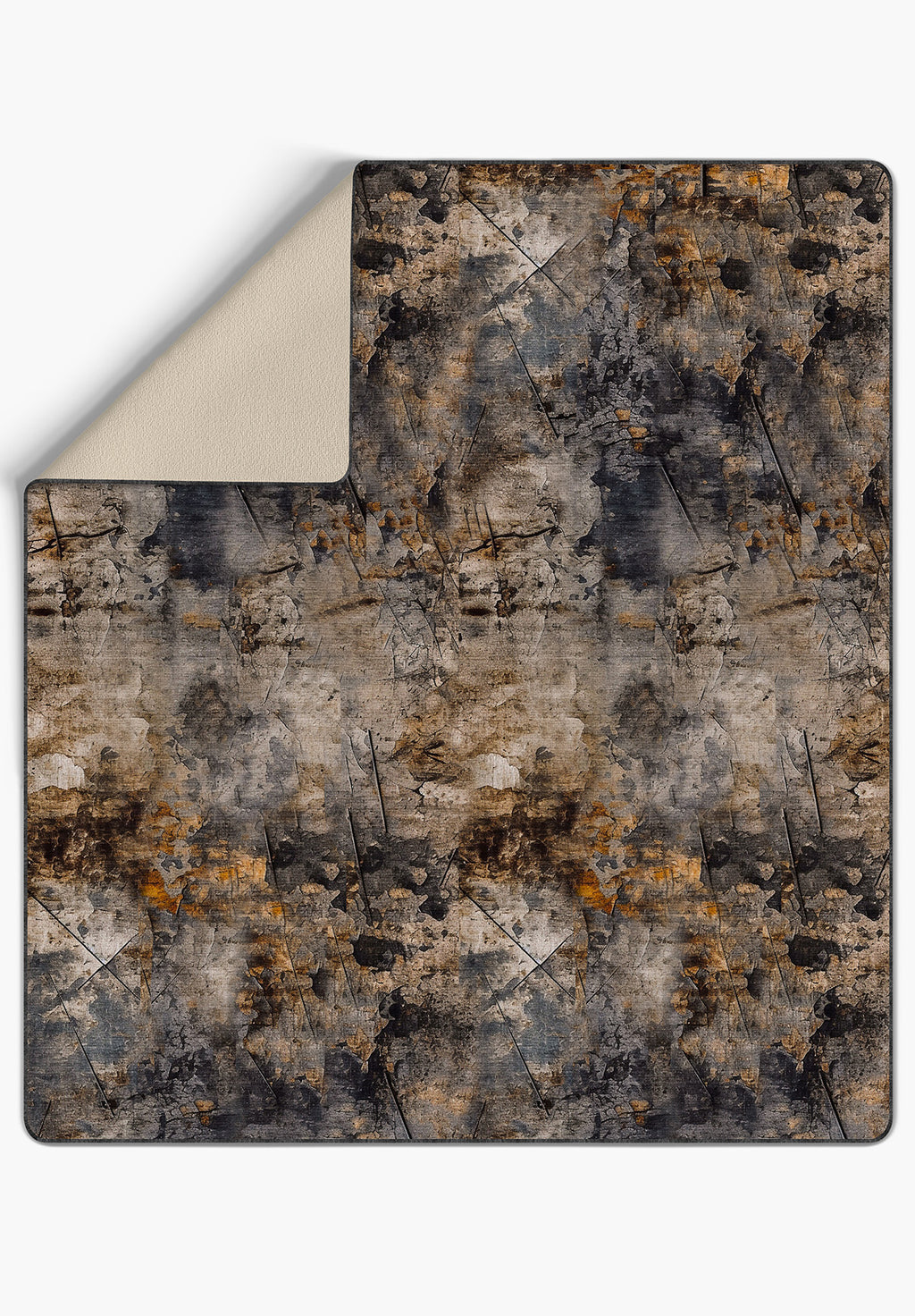 Draven Gray Brown Throw Blanket