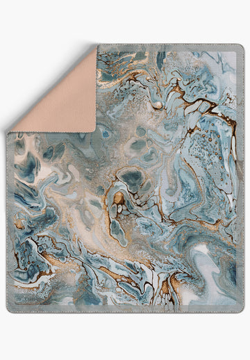 Marcellus Gold Blue Blanket