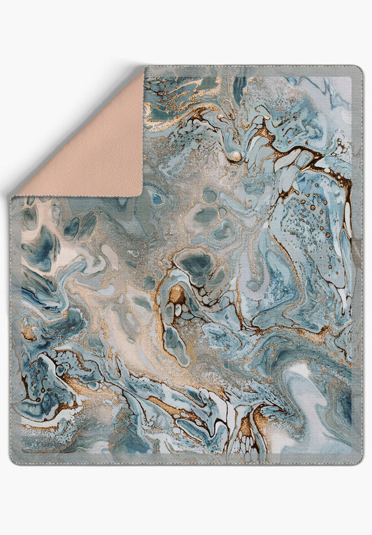 Marcellus Gold Blue Blanket