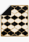 Zoe Black and White Blanket Bedspread