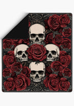Eerie Gothic Rose Blanket