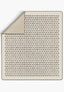Thalia Beige Blanket Throw