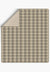 Odette Cream Beige Tartan Blanket