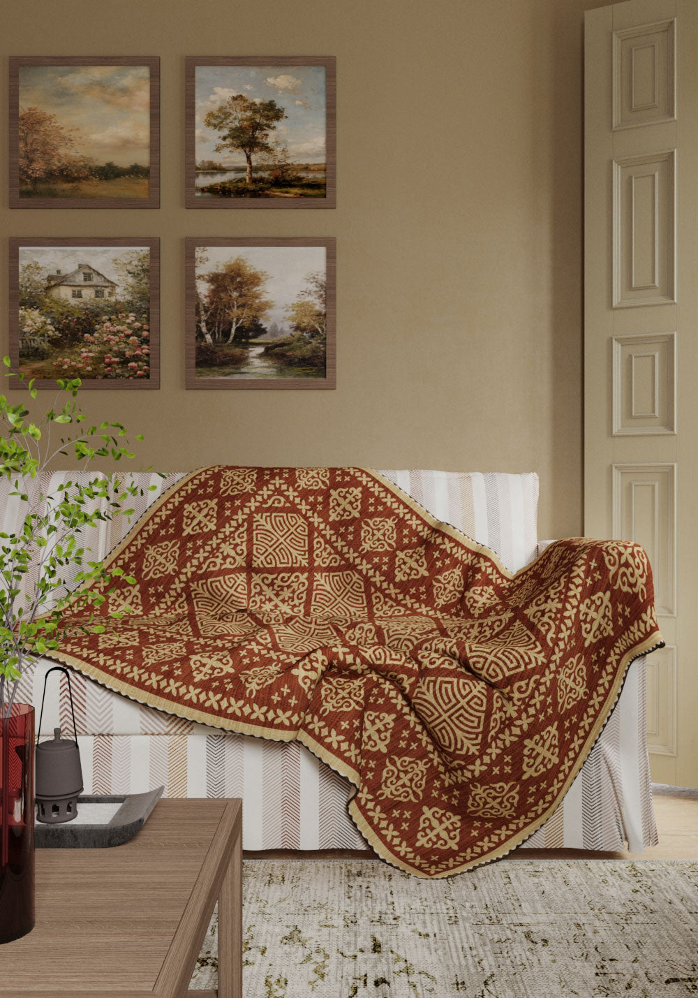 Rhean Southwestern Brown Blanket