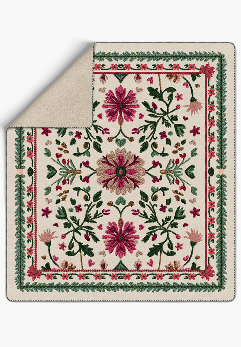 Maribel Colorful Floral Blanket
