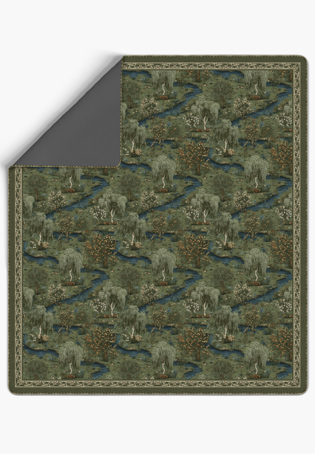 Elowen Forest Green Blanket Bedspread