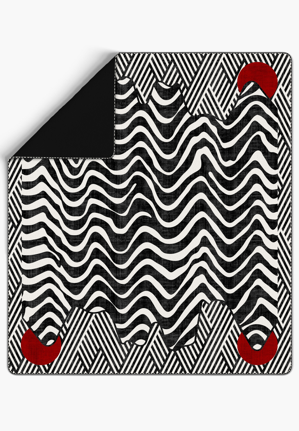 Vespera Black and White Blanket Bedspread