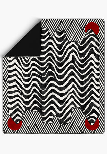 Vespera Black and White Blanket Bedspread