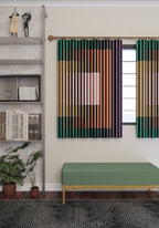 August Colorful Mid Century Curtain