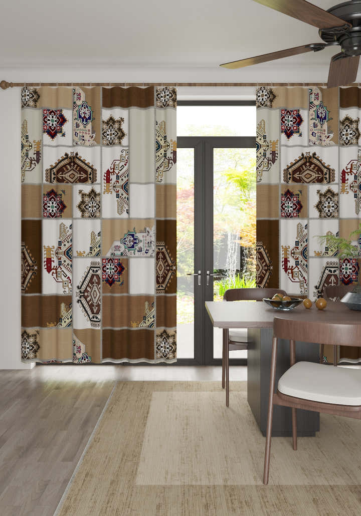 Cedric Boho Patchwork Curtain