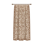 Minora Taupe Floral Curtain