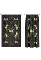 Orithia Black Botanical Curtain