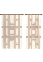 Nahla Geometric Oatmeal Curtain