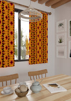 Solaro Orange Mid Century Curtain