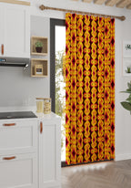 Solaro Orange Mid Century Curtain