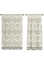 Liliane Damask Sage Green Curtain