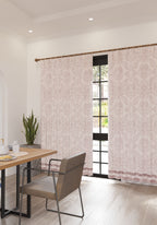 Liliane Blush Pink Damask Curtain