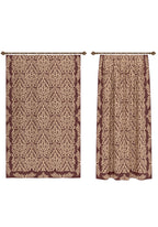Odessa Terracotta Damask Curtain
