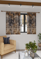 Draven Grey and Brown Blackout Curtain