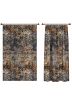 Draven Grey and Brown Blackout Curtain