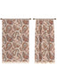 Tavira Terracotta Paisley Curtain