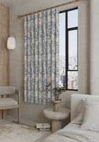 Thalassa Blue Beige Curtain