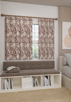 Thalassa Burgundy Vintage Curtain