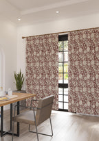 Thalassa Burgundy Vintage Curtain