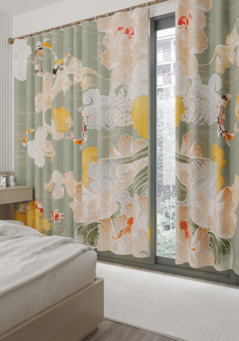 Suki Floral Japanese Curtain