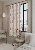 Marina Tropical Pink Curtain
