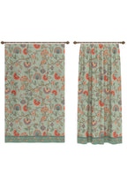 Laleh Green Floral Curtain