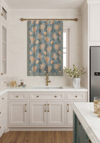 Eulalia Blue Floral Curtain