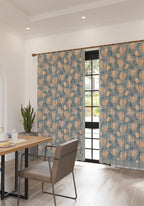 Eulalia Blue Floral Curtain