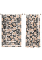 Calanthe Black Blush Floral Curtain