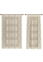Yavanna Neutral Plaid Curtain