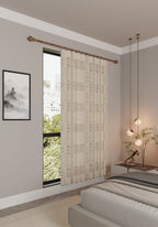 Yavanna Neutral Plaid Curtain