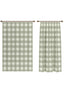 Jove Sage Green Gingham Curtain