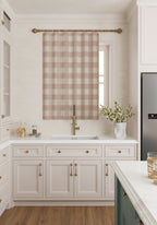 Jove Pink Plaid Curtain