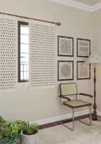 Thalia Cream Geometric Curtain