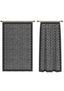 Thalia Geometric Charcoal Curtain
