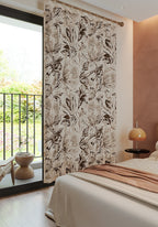 Liora Floral Beige Curtain
