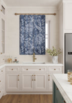 Liora Floral Blue Curtain