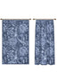 Liora Floral Blue Curtain