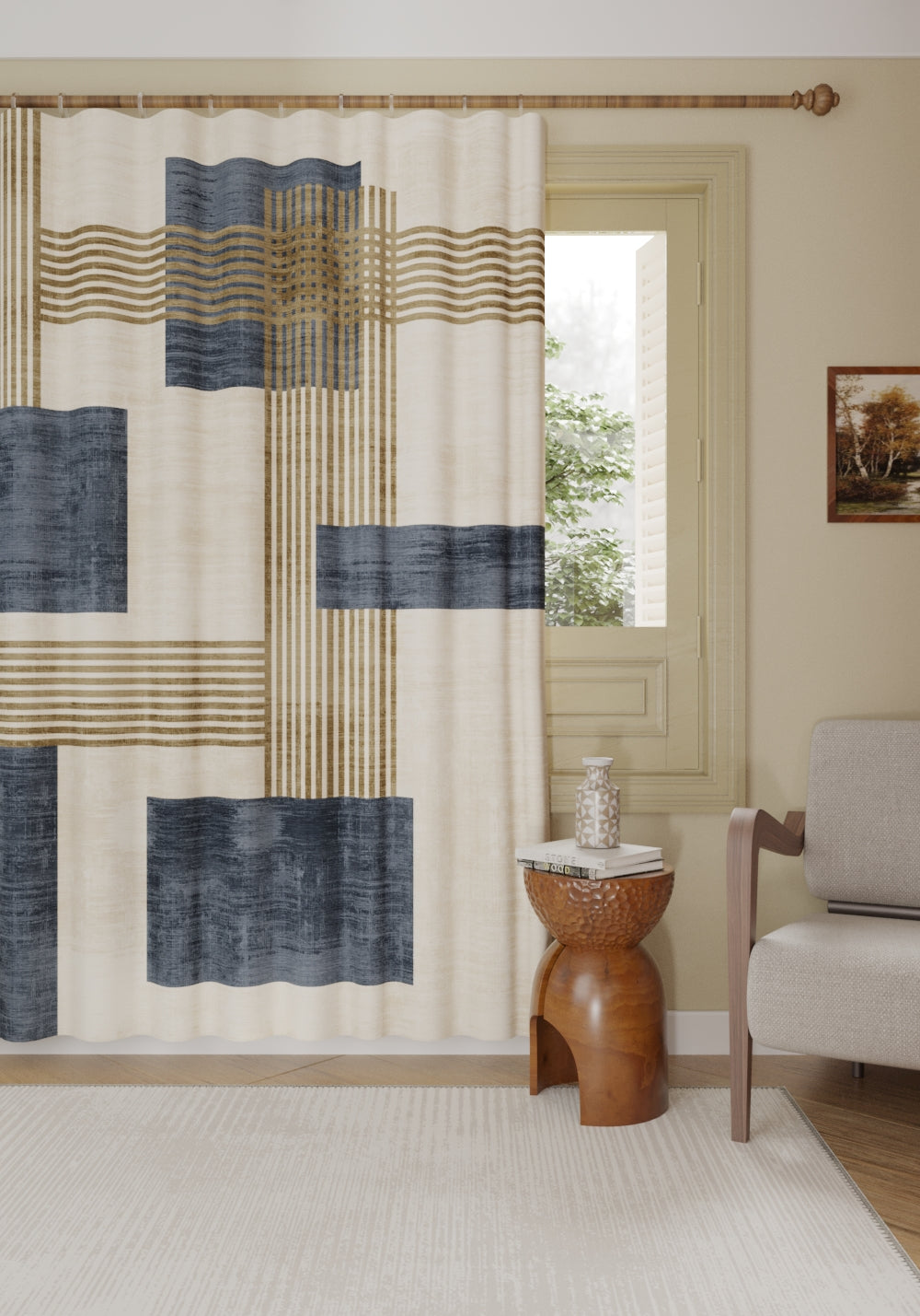 Morgana Mid Century Modern Curtain