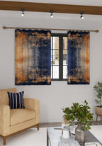 Gabriella Orange and Blue Curtain